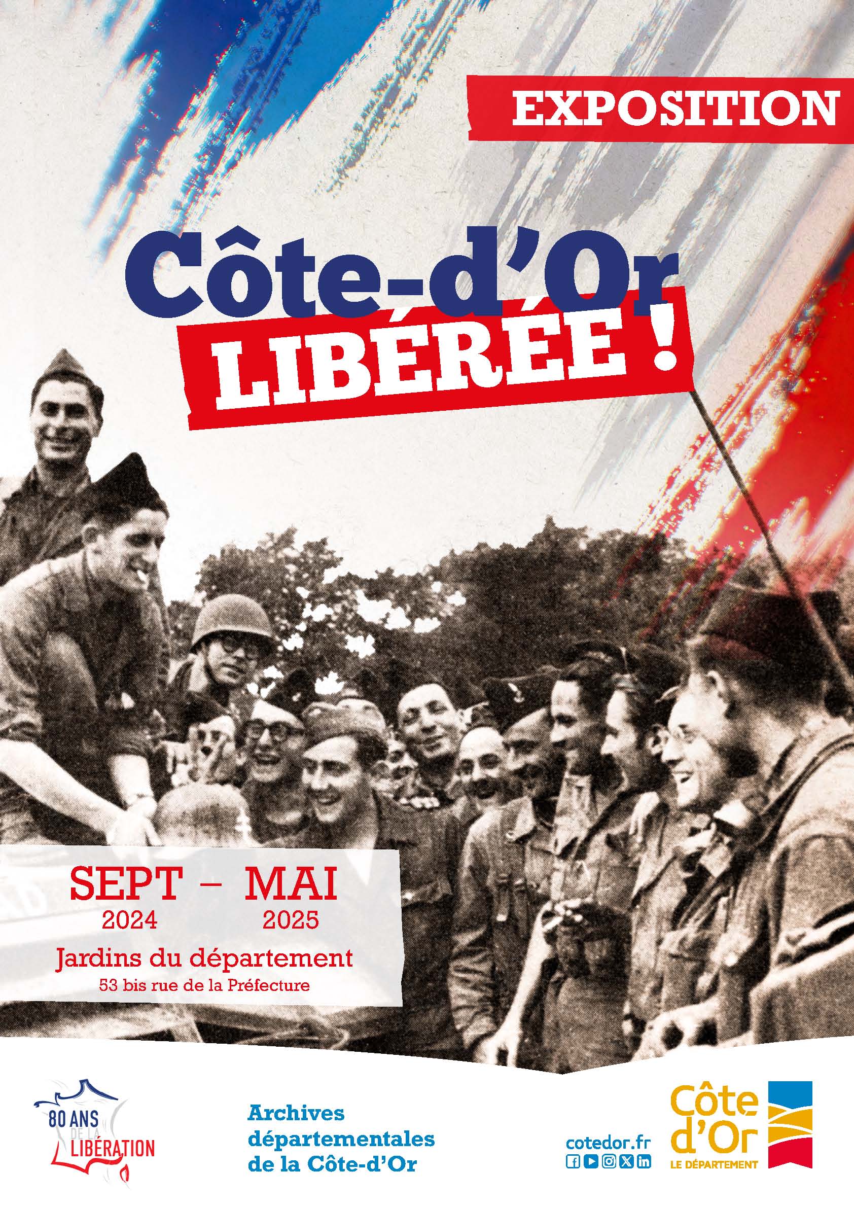 Affiche de l'expo Côte-d'Or libérée !