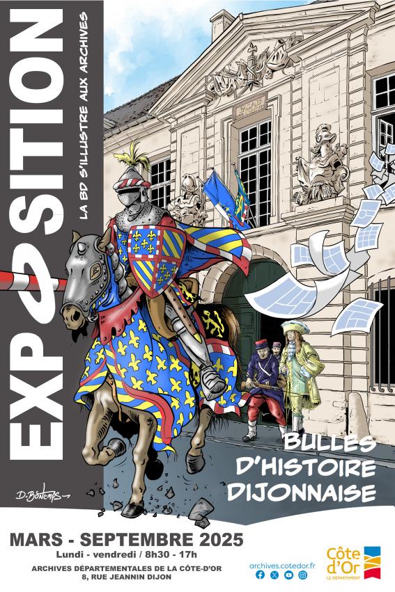 Affiche exposition Bulles d'histoire dijonnaise